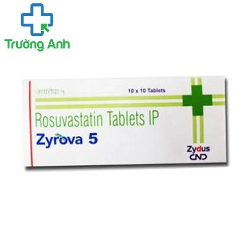 Zyrova 5 Zydus Cadila - Thuốc trị tăng cholesterol máu của Ấn Độ