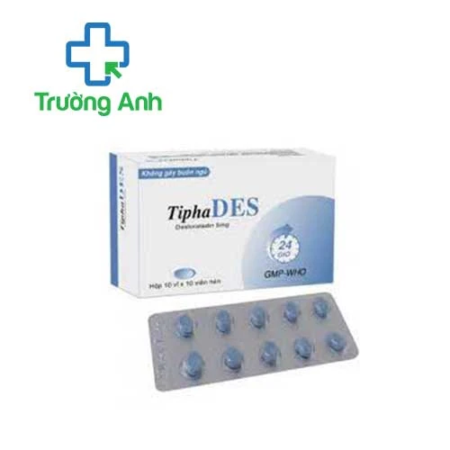Tiphades 5mg Tipharco - Thuốc điều trị viêm mũi dị ứng và mày đay