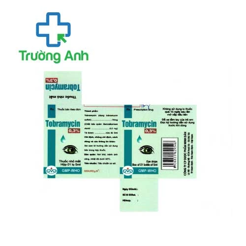Tobramycin 0,3% 5ml MD Pharco- Thuốc trị nhiễm khuẩn mắt hiệu quả