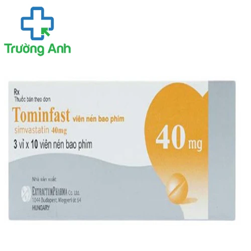 Tominfast 40mg - Thuốc điều trị tăng Cholesterol của Hungary