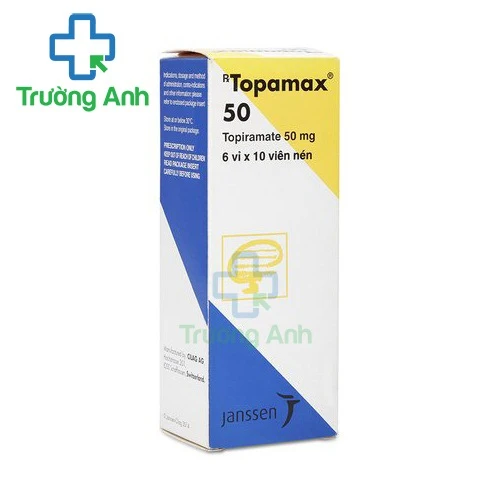 Topamax 50mg Cilag - Thuốc điều trị động kinh của Thụy Sĩ