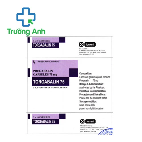 Torgabalin 75 - Thuốc điều trị đau thần kinh của Ấn Độ 