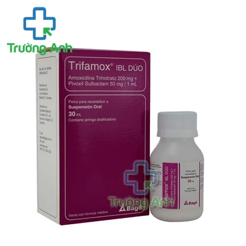 Trifamox IBL Duo 1000mg/250mg Bago (bột) - Thuốc trị nhiễm khuẩn