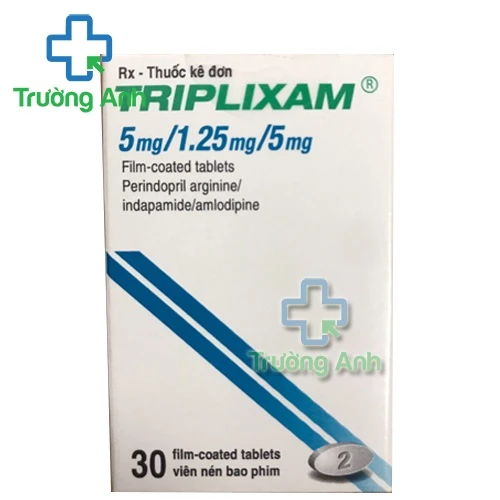 Triplixam 5mg/1.25mg/5mg Servier - Thuốc điều trị tăng huyết áp