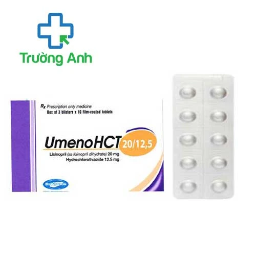 UmenoHCL 20/12,5 Savipharm - Thuốc trị tăng huyết áp nguyên phát