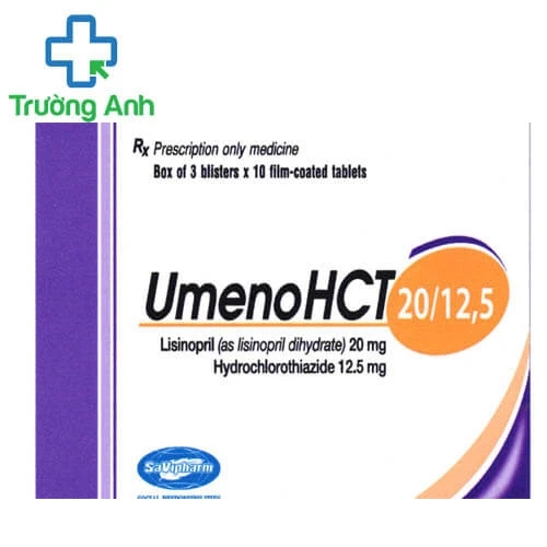 Umeno HCT 20/12,5 Savipharm - Thuốc điều trị tăng huyết áp