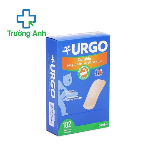 Urgo Durable, 102 miếng - Băng dán bảo vệ vết thương hiệu quả