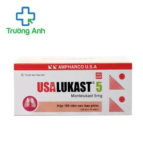 Usalukast 5 Ampharco USA - Điều trị hỗ trợ bệnh hen mãn tính