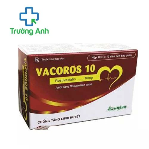 VACOROS 10 Vacopharm - Thuốc điều trị tăng Cholesterol hiệu quả