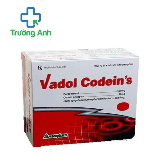 VADOL CODEIN'S Vacopharm - Thuốc giảm đau, hạ sốt nhanh chóng