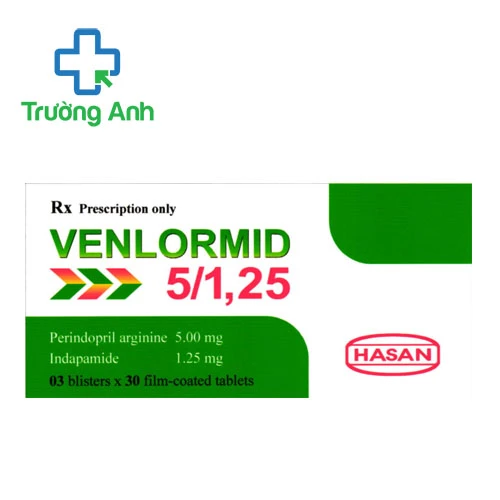 Venlormid 5/1,25 Hasan - Thuốc điều trị tăng huyết áp hiệu quả