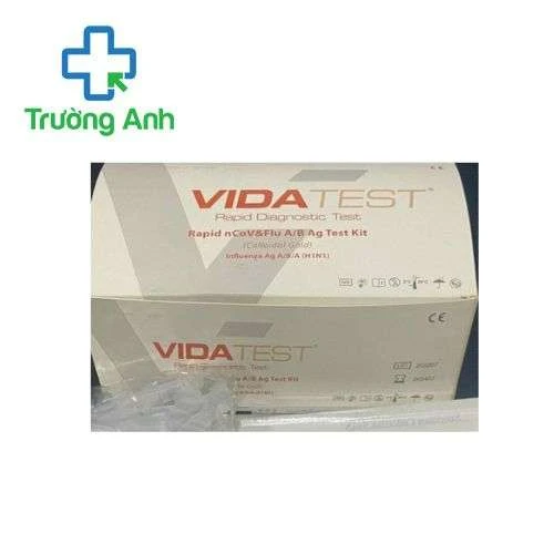 Vidatest Rapid nCoV & Flu A/B Ag Test Kit - Test xét nghiệm Covid kết hợp cúm AB