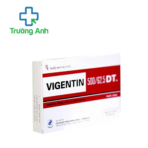 Vigentin 500/62,5 DT Pharbaco (viên nén) - Thuốc trị nhiễm khuẩn
