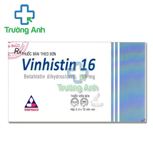 Vinhistin 16mg Vinphaco - Thuốc điều trị rối loạn thần kinh