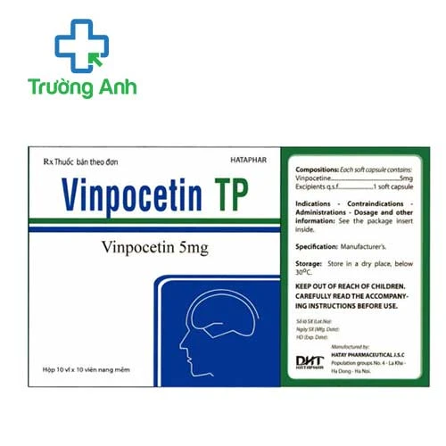 Vinpocetin TP - Thuốc trị rối loạn tuần hoàn máu não của Hataphar