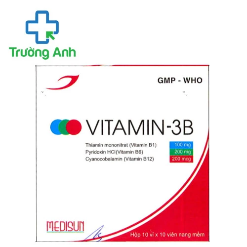 Vitamin 3B Medisun - Giúp bổ sung vitamin nhóm B cần thiết