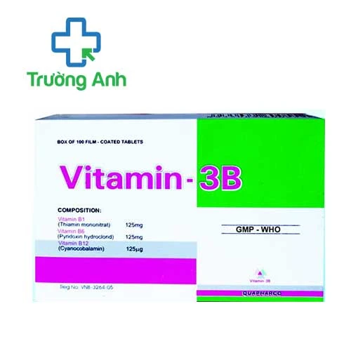 Vitamin 3B Quapharco - Thuốc điều trị thiết hụt vitamin B