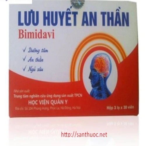 Lưu huyết an thần Bimidavi - Giúp dưỡng tâm, an thần hiệu quả