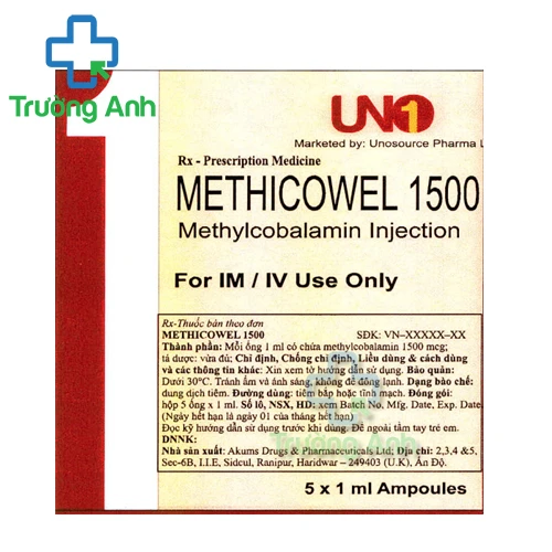 Methicowel 1500 - Thuốc điều trị bệnh lý thần kinh ngoại biên hiệu quả