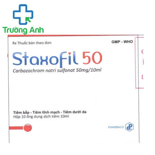 Staxofil 50 Pharbaco - Thuốc giúp cầm máu hiệu quả