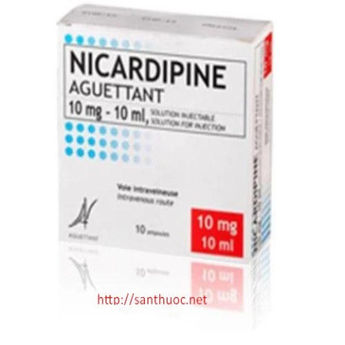 Nicardipine Aguettant - Thuốc điều trị huyết áp cao, đau thắt ngực hiệu quả