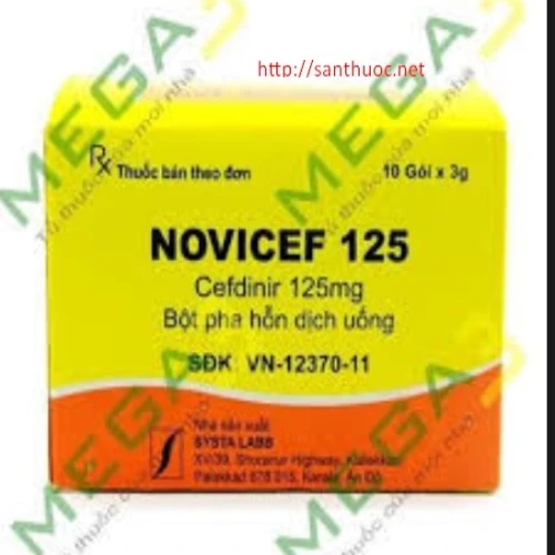 Novicef 125mg - Thuốc kháng sinh hiệu quả của Ấn Độ