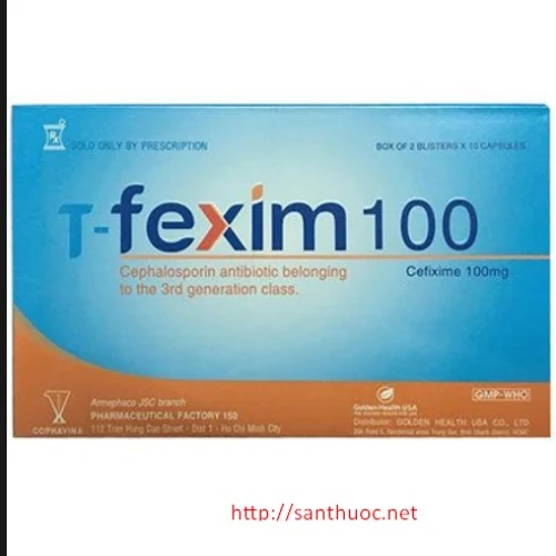 T - fexim 100mg - Thuốc điều trị nhiễm khuẩn hiệu quả