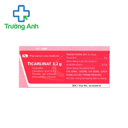 Ticarlinat 3,2g - Thuốc điều trị nhiễm khuẩn của Imexpharm
