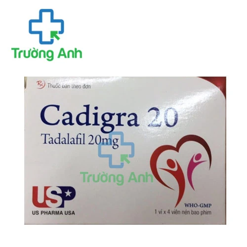 Cadigra 20 - Thuốc điều trị rối loạn cương dương của US Pharma USA