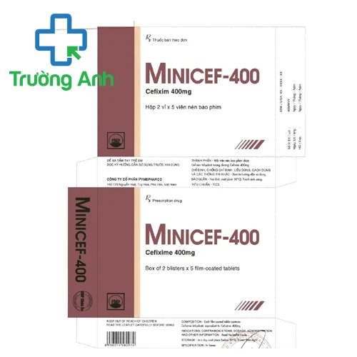 Minicef 400mg - Thuốc điều trị bệnh nhiễm khuẩn của Pymepharco