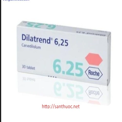 Dilatrend 6.25mg - Thuốc điều trị các bệnh tim mạch hiệu quả