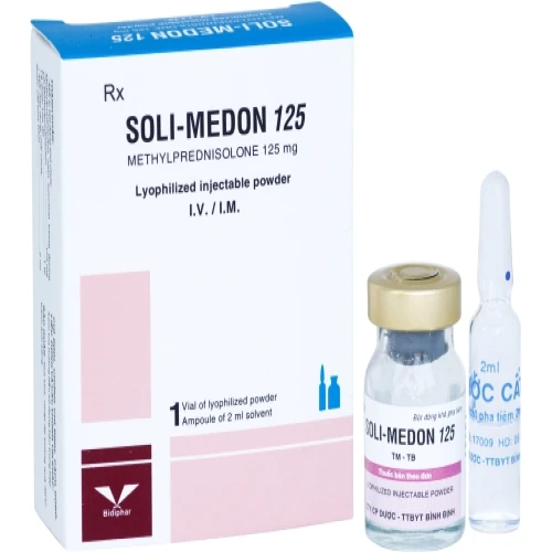 Soli-medon 125 - Thuốc chống viêm, giảm miễn dịch của Bidiphar 1