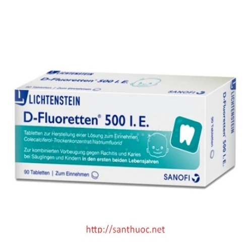 D fluoretten 500 - Giúp bổ sung vitamin và khoáng chất hiệu quả
