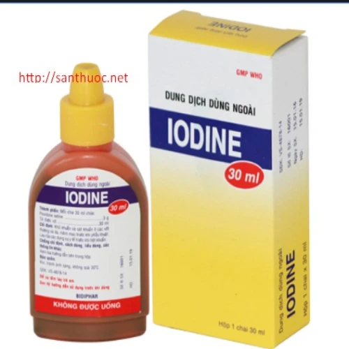Iodin 125ml - Dung dịch sát khuẩn ngoài da hiệu quả