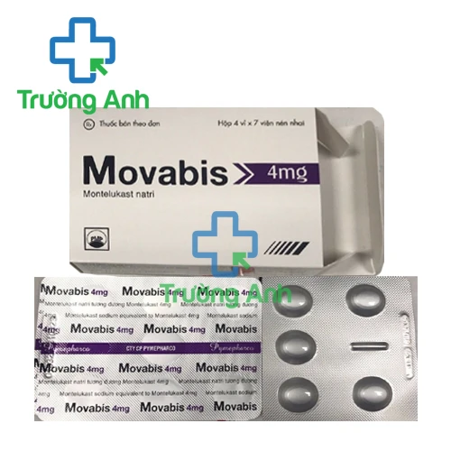 Movabis 4mg - Điều trị hen phế quản mãn tính của Pymepharco