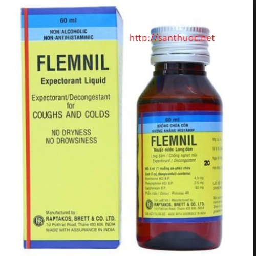 Flemnil Syr.60ml - Thuốc điều trị ho hiệu quả của Ấn Độ