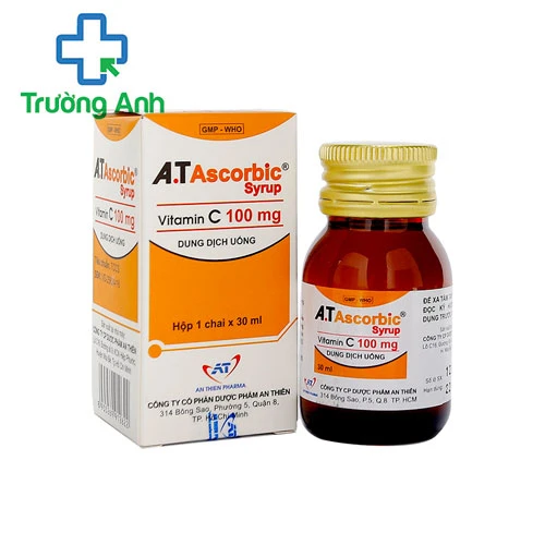 A.T Ascorbic syrup (chai) - Phòng và điều trị thiếu vitamin C của An Thiên