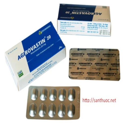 agirovastin 20mg - Thuốc điều trị mỡ máu hiệu quả