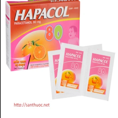Hapacol Sac.80 - Thuốc giúp giảm đau, hạ sốt hiệu quả