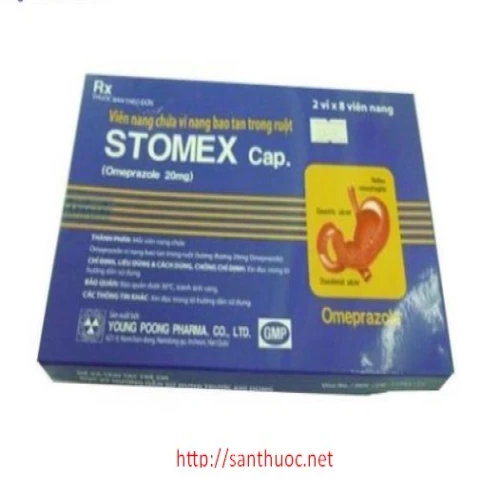 Stomex 20mg - Thuốc điều trị viêm loét dạ dày, tá tràng hiệu quả