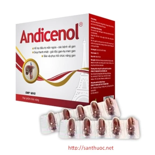 Andicenol - Thực phẩm chức năng giúp tăng cường giải độc gan hiệu quả