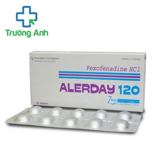 Alerday 120mg - Điều trị viêm mũi dị ứng, nổi mề đay mãn tính