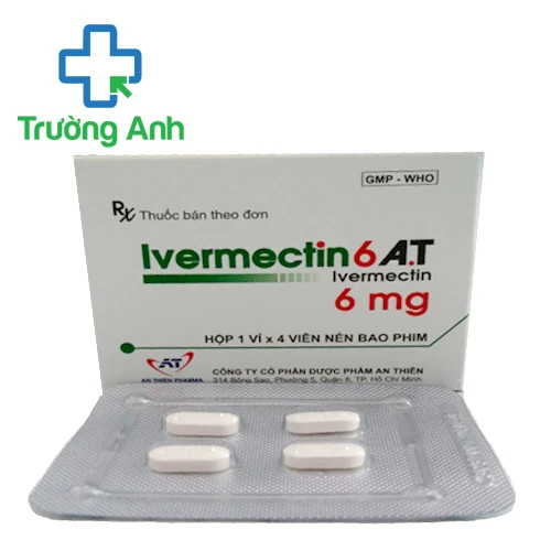 Ivermectin 6 A.T - Thuốc tẩy giun cho người lớn và trẻ em