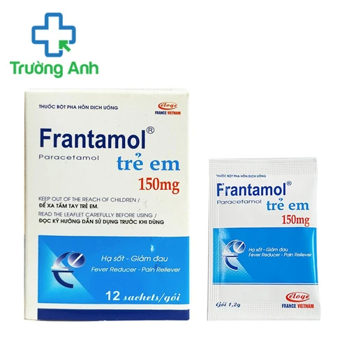 Frantamol trẻ em 150mg - Thuốc giảm đau, hạ sốt của Éloge