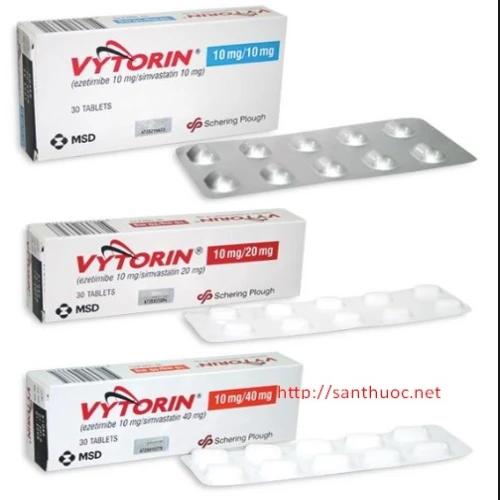 Vytorin 10/10-10/20 - Thuốc giúp hạ mỡ máu hiệu quả