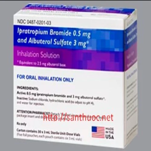 Ipratropium + Albuterol - Thuốc giúp điều trị các bệnh đường hô hấp hiệu quả của Mỹ