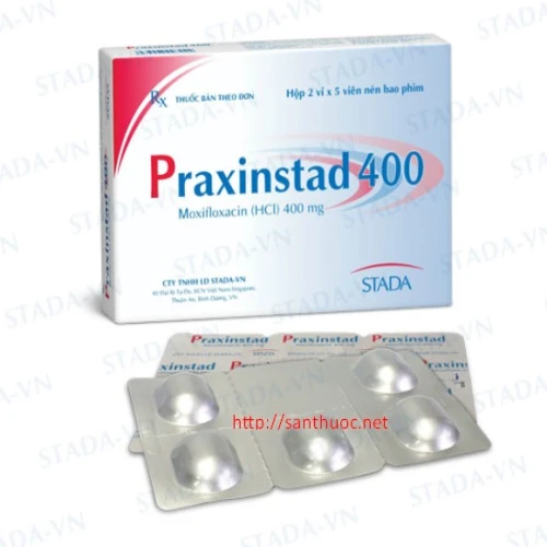 PRAXINSTAD 400 stada - Thuốc điều trị viêm phổi, viêm phế quản hiệu quả