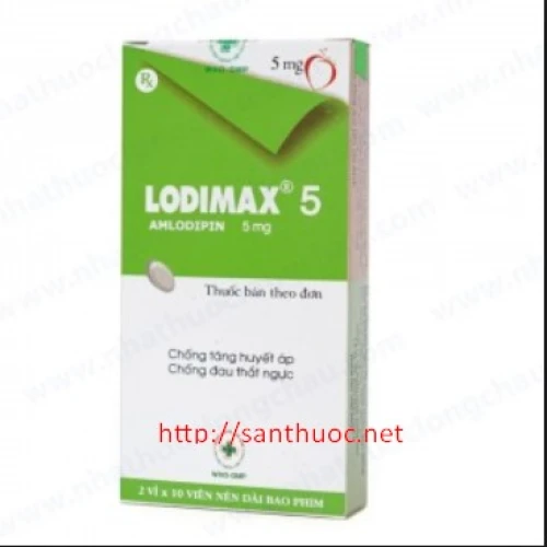 Lodimax 5mg - Thuốc điều trị huyết áp cao hiệu quả