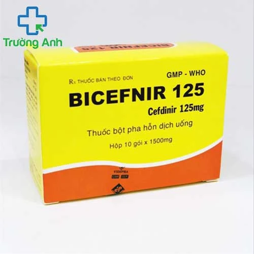 BICEFNIR 125 MG - Thuốc điều trị nhiễm khuẩn thể nhẹ của VIDIPHA