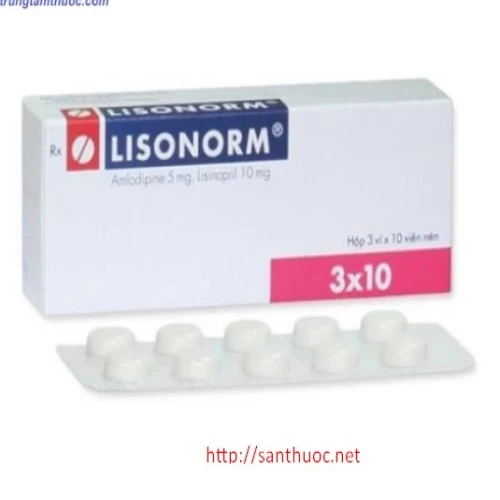  Lisonorm - Thuốc điều trị cao huyết áp vô căn hiệu quả
